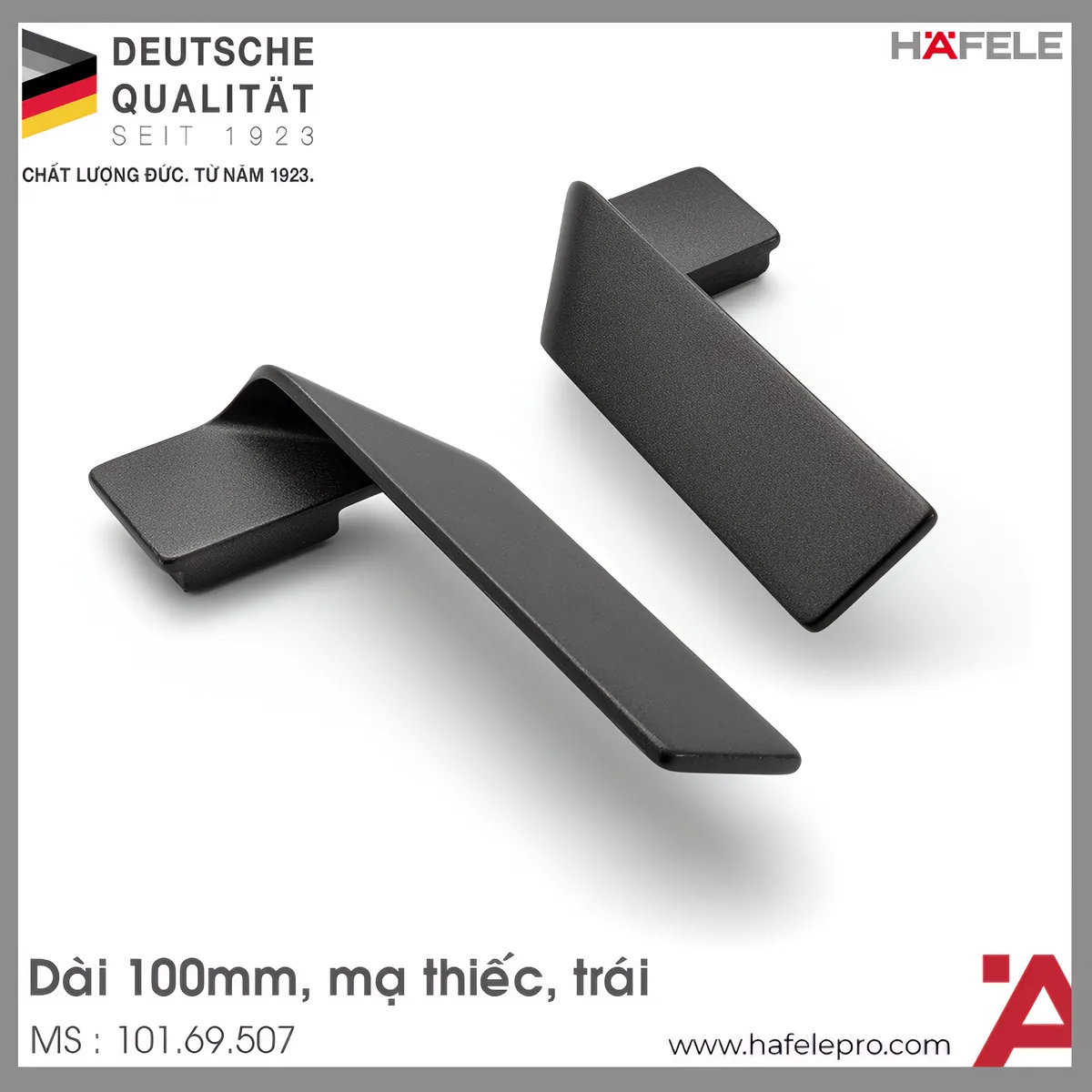 Tay Nắm Tủ 100mm Trái H2155 Hafele 101.69.507