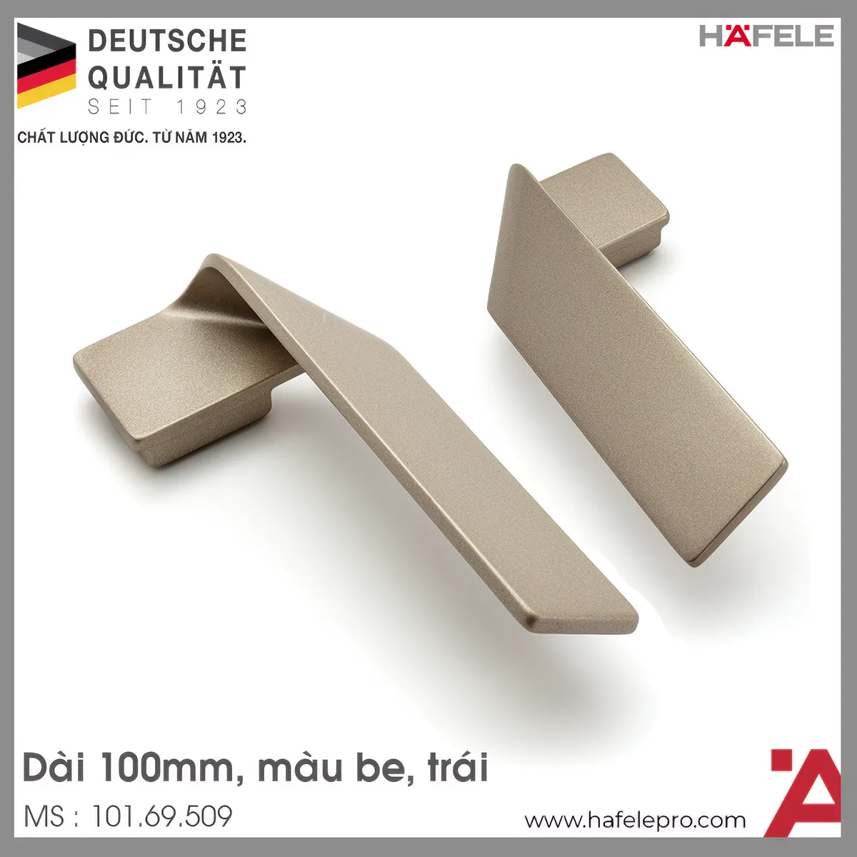 Tay Nắm Tủ 100mm Trái H2155 Hafele 101.69.509
