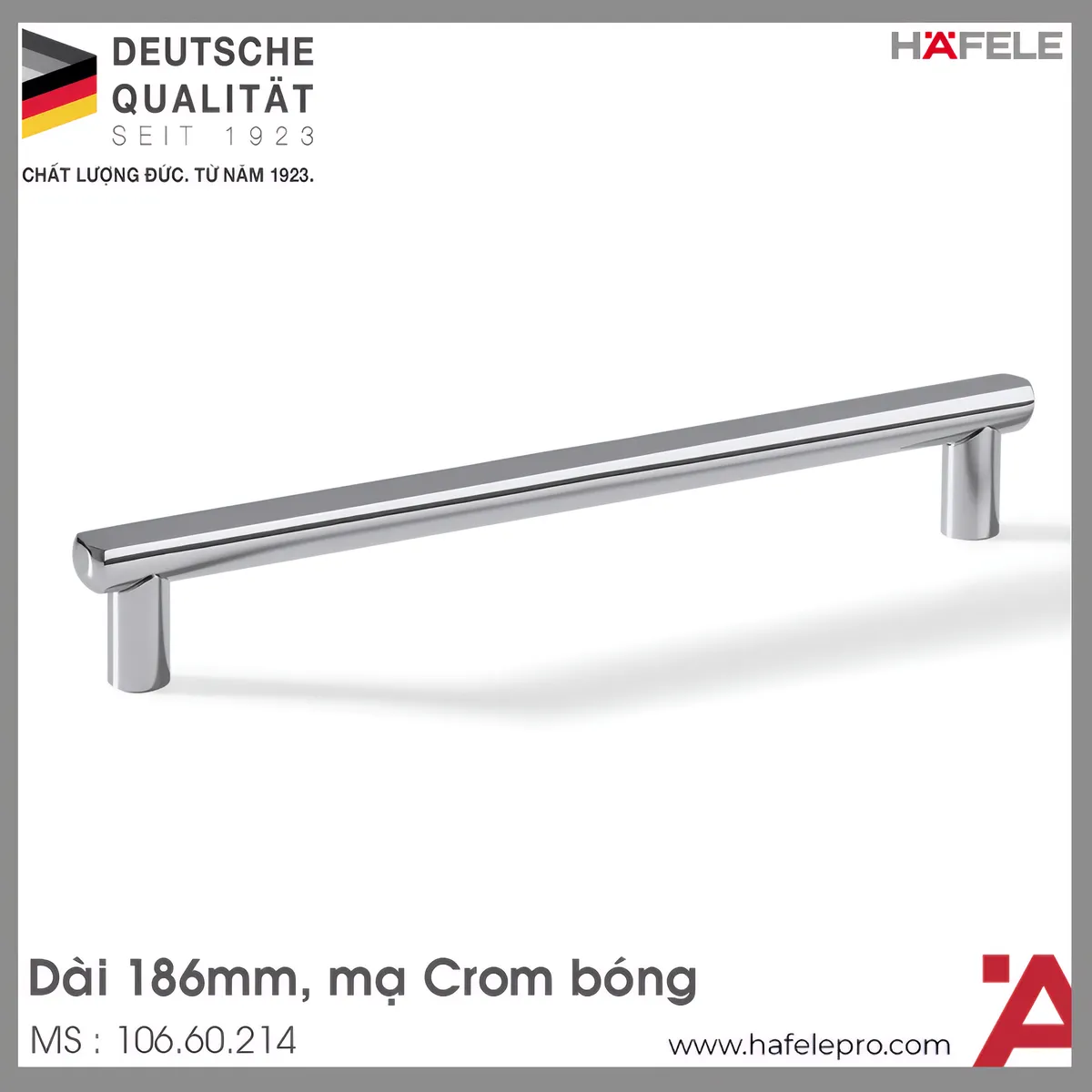 Tay Nắm Tủ 186mm H1560 Hafele 106.60.214