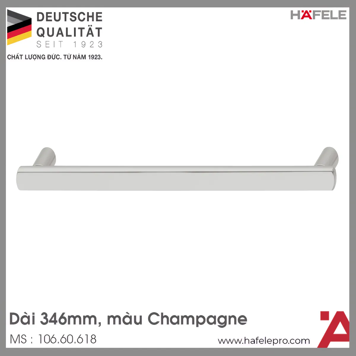 Tay Nắm Tủ 346mm H1560 Hafele 106.60.618
