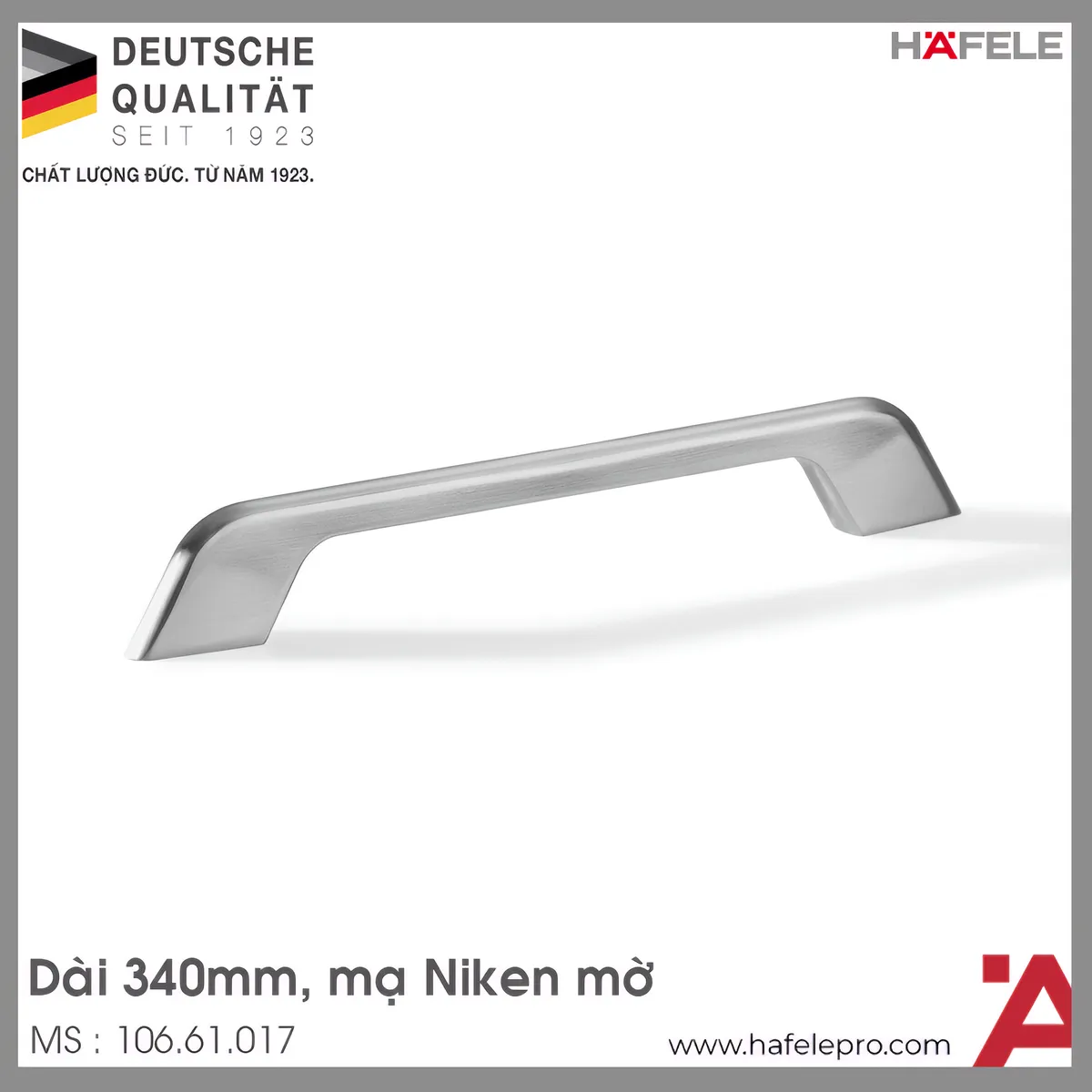 Tay Nắm Tủ 340mm H1510 Hafele 106.61.017