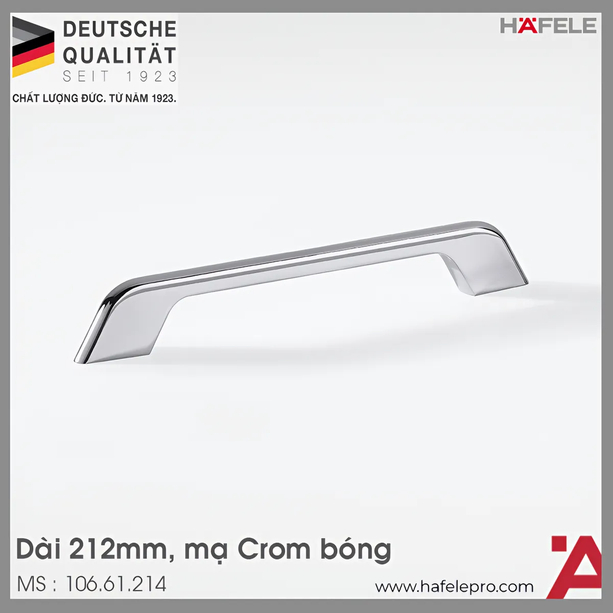 Tay Nắm Tủ H1510 Dài 212mm Hafele 106.61.214