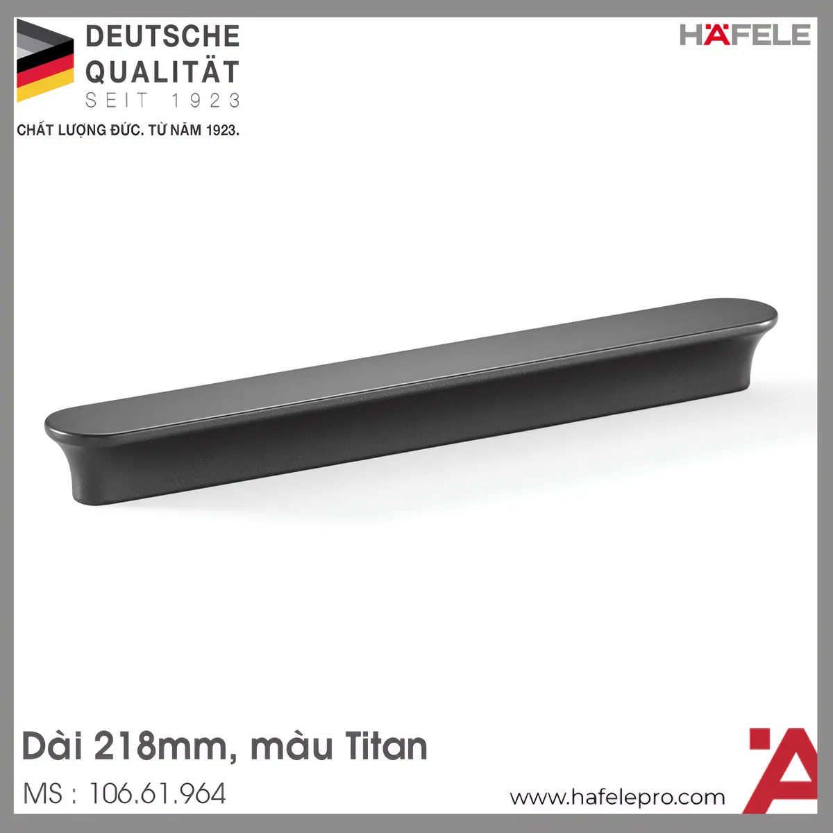 Tay Nắm Tủ 218mm H1520 Hafele 106.61.964