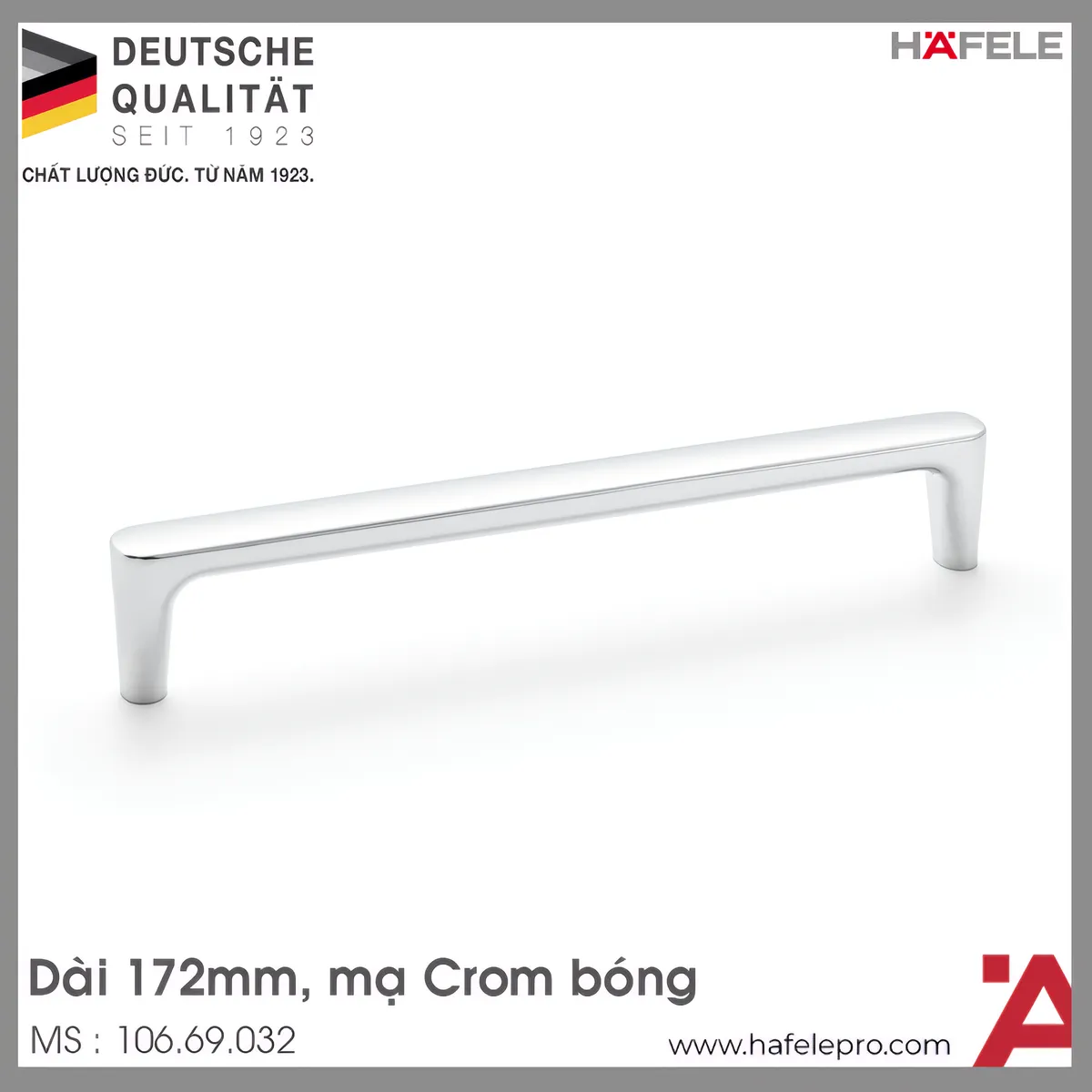 Tay Nắm Tủ 172mm H2125 Hafele 106.69.032