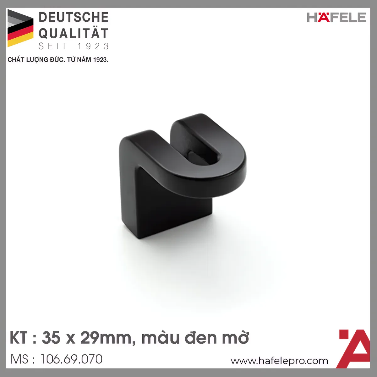 Tay Nắm Tủ 35mm H2165 Hafele 106.69.070