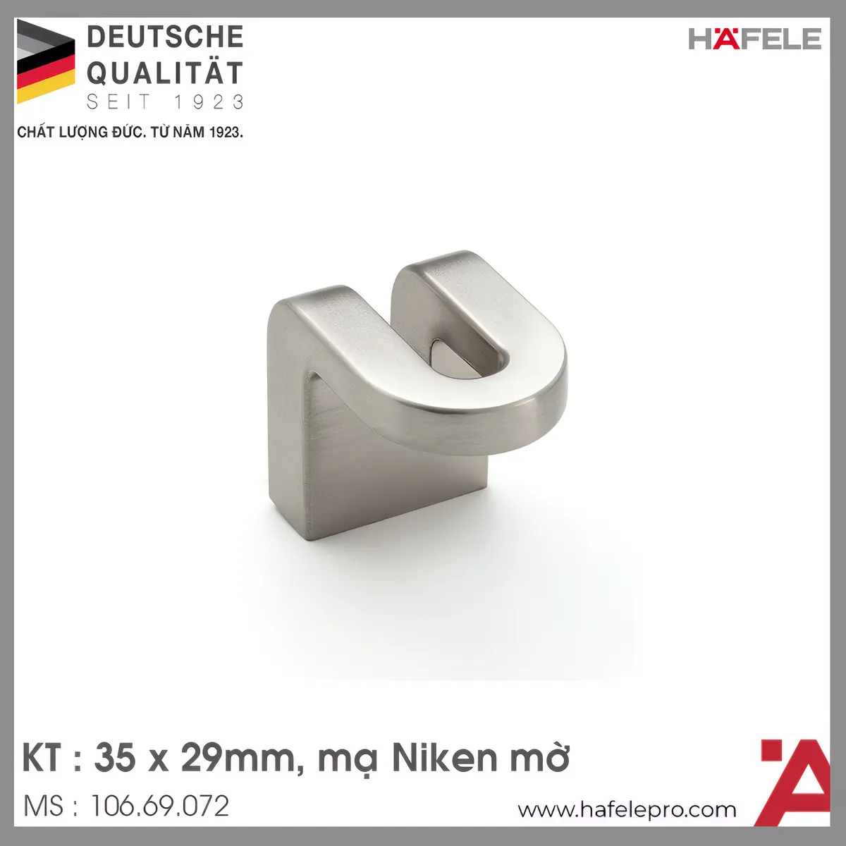 Tay Nắm Tủ 35mm H2165 Hafele 106.69.072