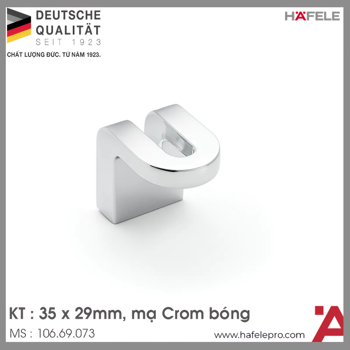 Tay Nắm Tủ 35mm H2165 Hafele 106.69.073