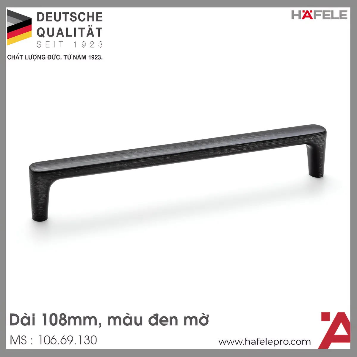 Tay Nắm Tủ 108mm H2125 Hafele 106.69.130