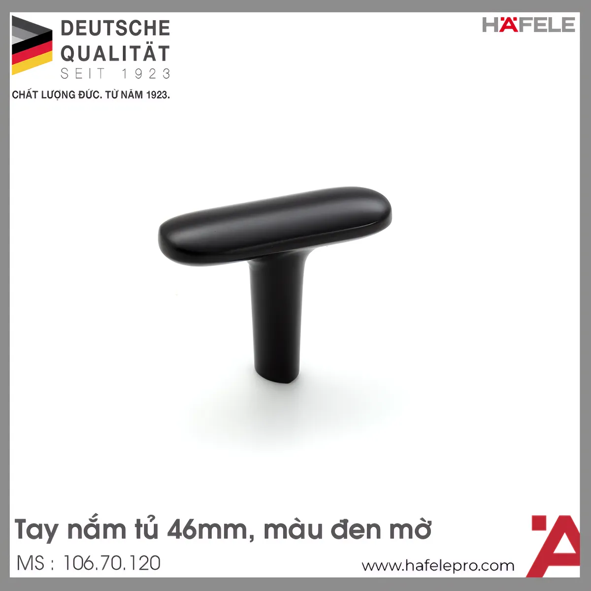 Quả Nắm Tủ 46mm H2140 Hafele 106.70.120