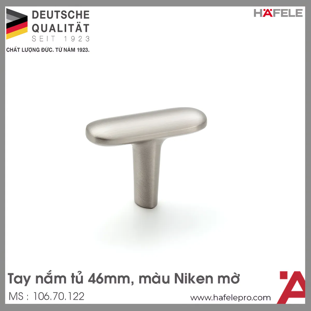 Quả Nắm Tủ 46mm H2140 Hafele 106.70.122