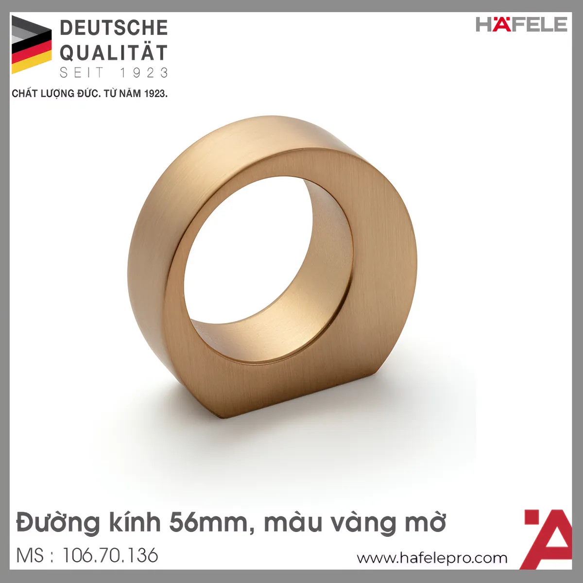 Quả Nắm Tủ H2150 Hafele 106.70.136