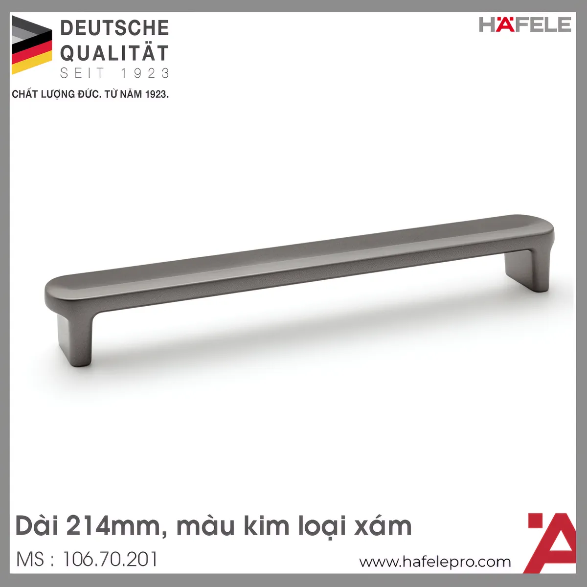 Tay Nắm Tủ 214mm H2110 Hafele 106.70.201