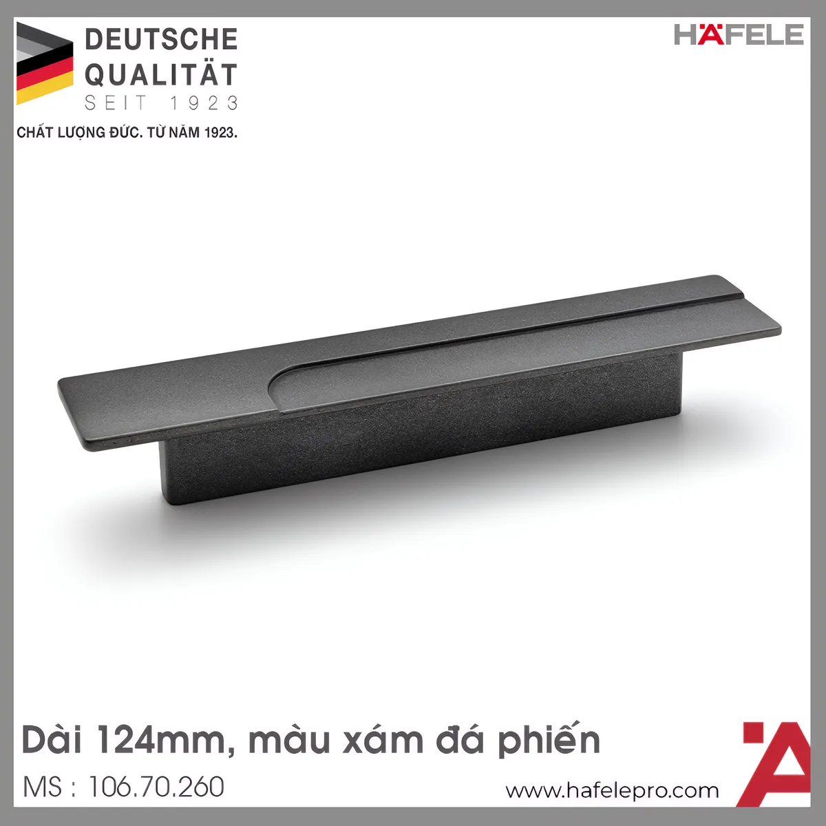 Tay Nắm Tủ 124mm H2195 Hafele 106.70.260