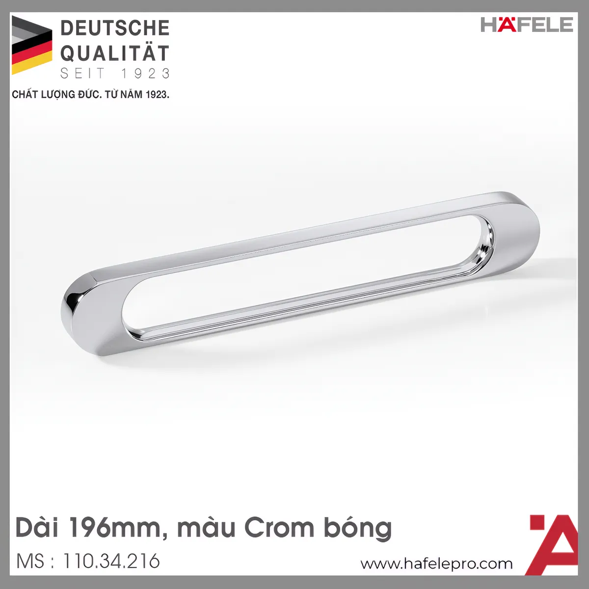 Tay Nắm Tủ 196mm H1315 Hafele 110.34.216