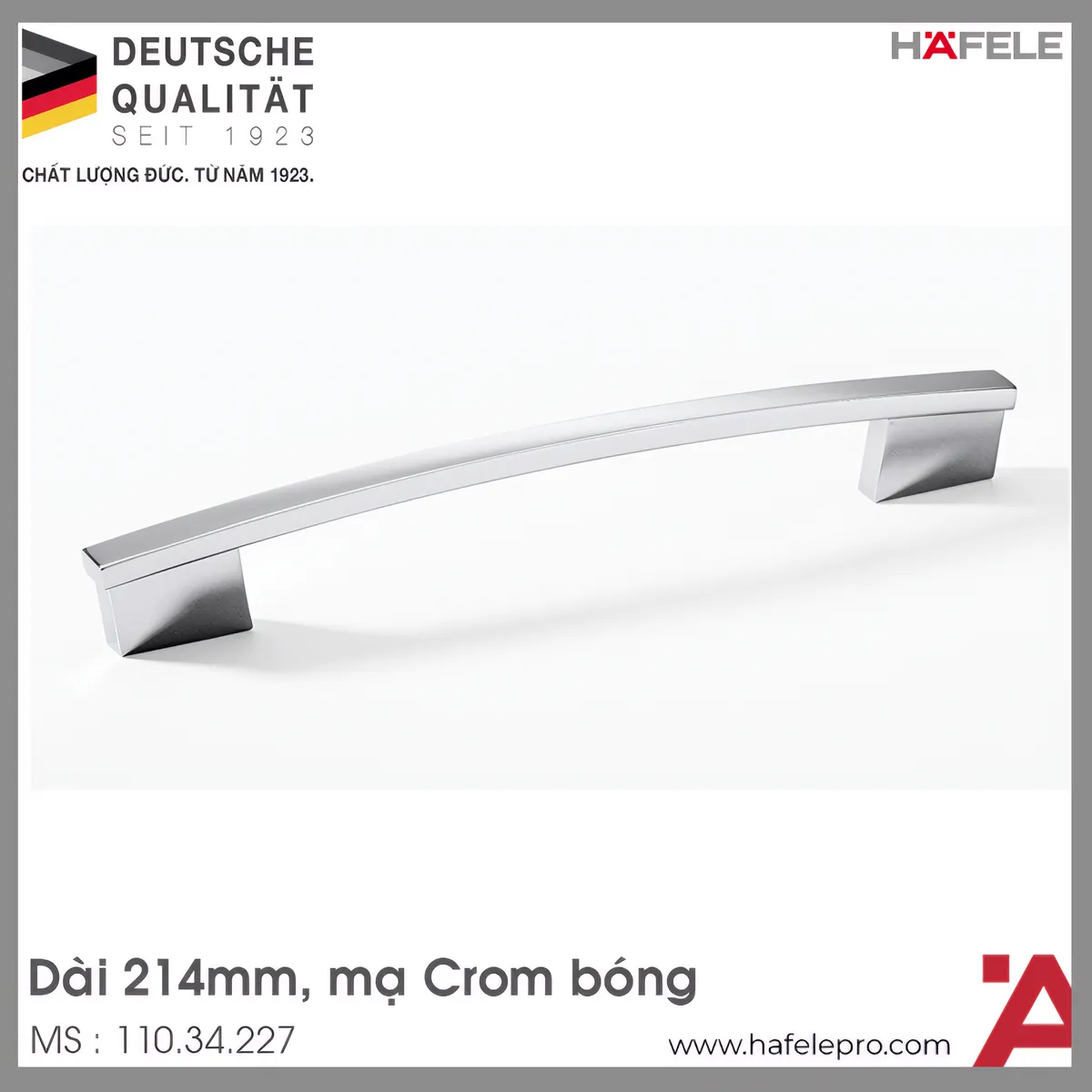 Tay Nắm Tủ 214mm H1345 Hafele 110.34.227