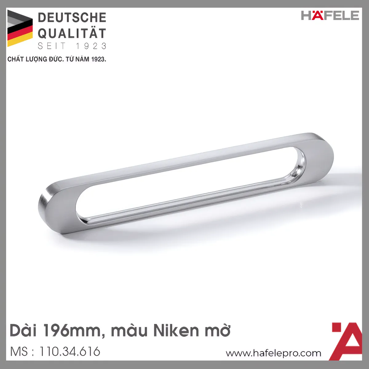 Tay Nắm Tủ 196mm H1315 Hafele 110.34.616