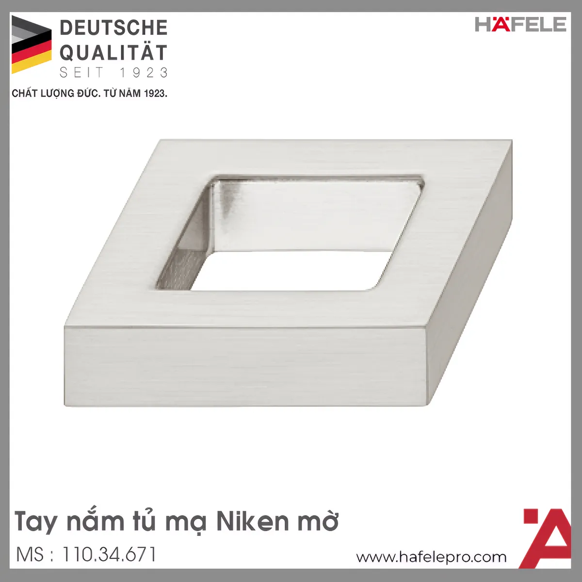 Tay Nắm Tủ H1320 Hafele 110.34.671