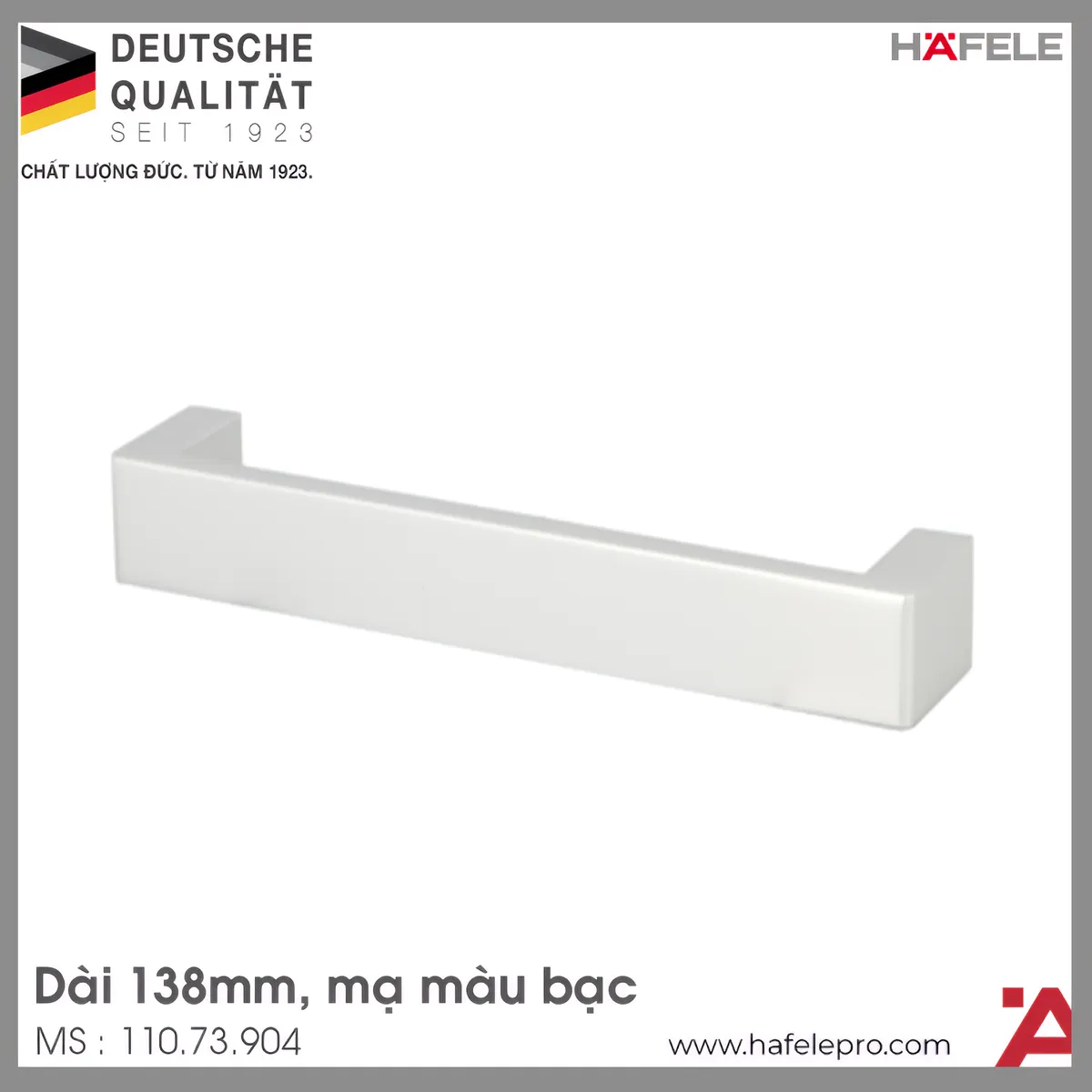 Tay Nắm Tủ Nhôm Hafele 110.73.904