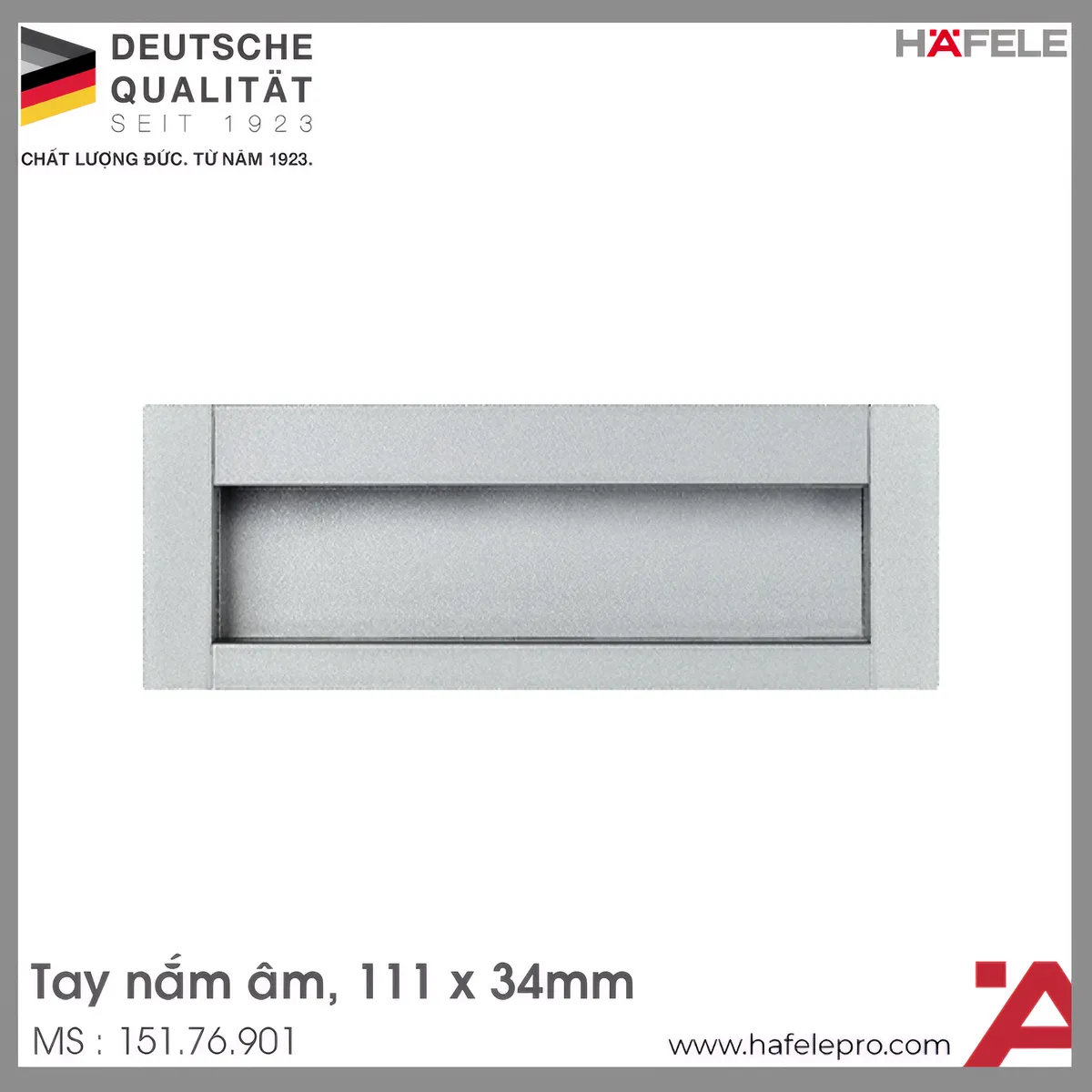 Tay Nắm Tủ Âm Hafele 151.76.901