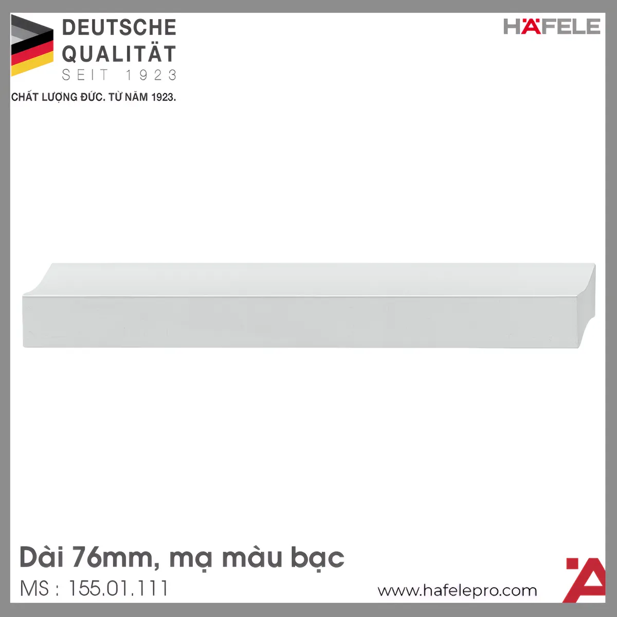 Tay Nắm Nhôm 76mm Hafele 155.01.111