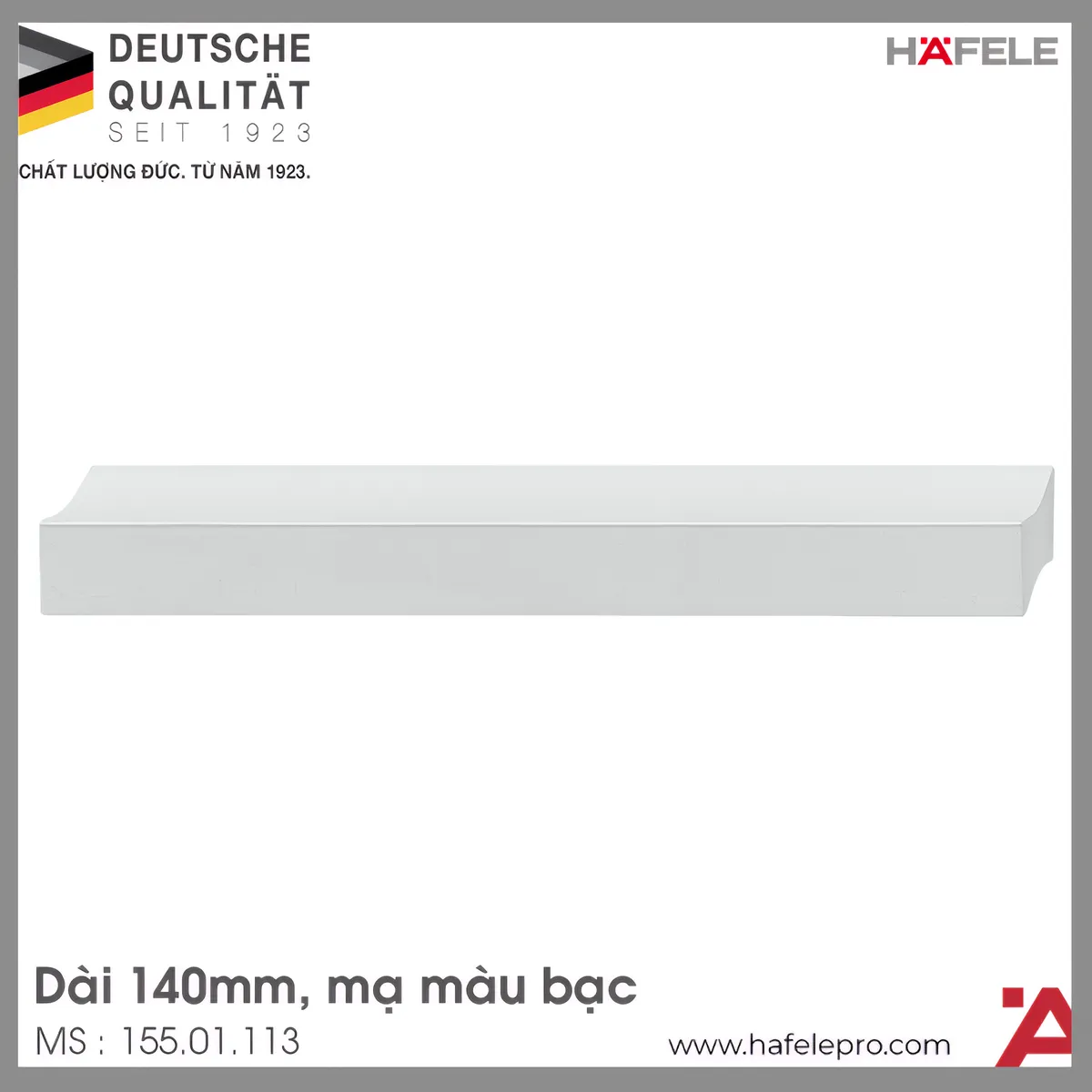 Tay Nắm Nhôm 140mm Hafele 155.01.113