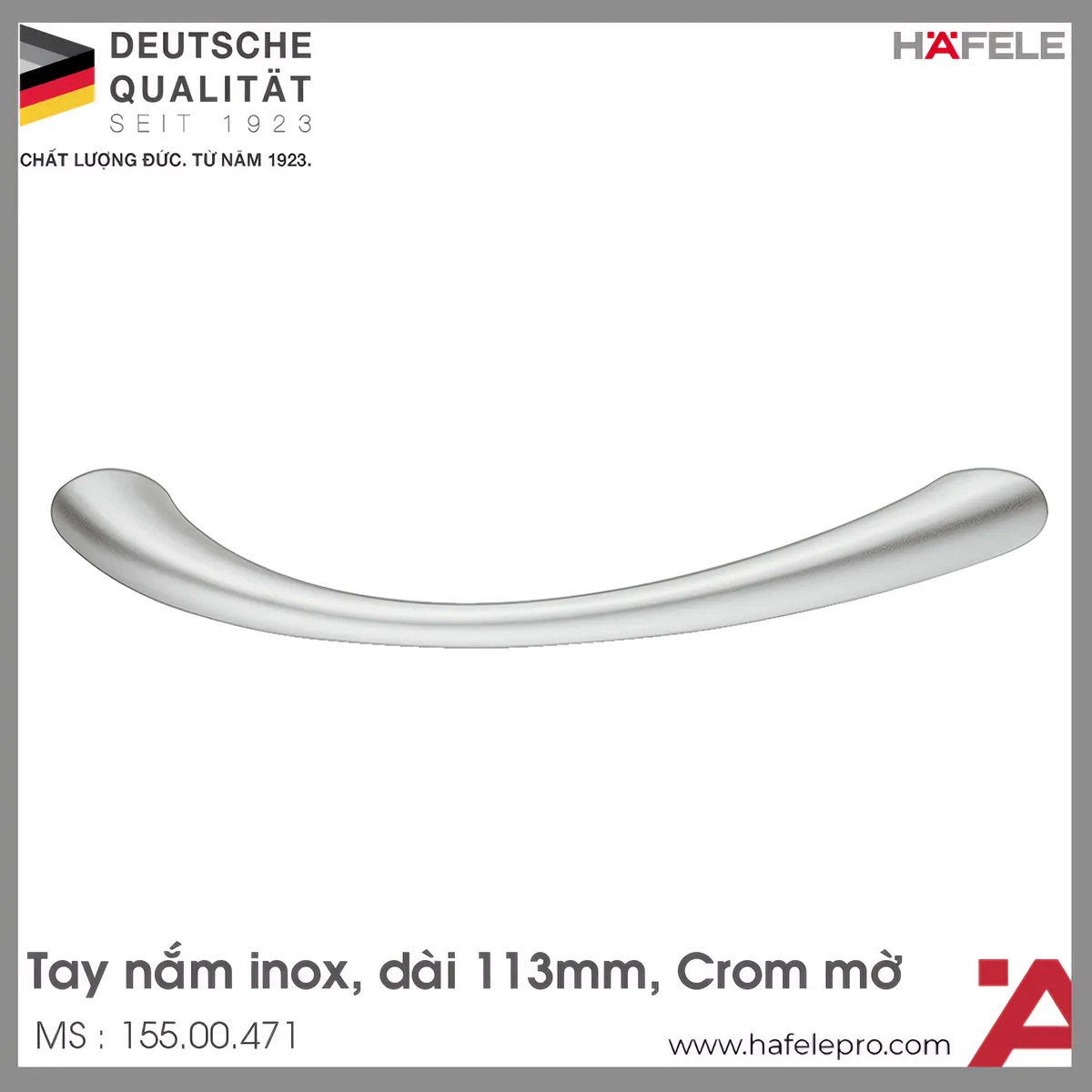 Tay Nắm Tủ Inox D113mm Hafele 155.00.471
