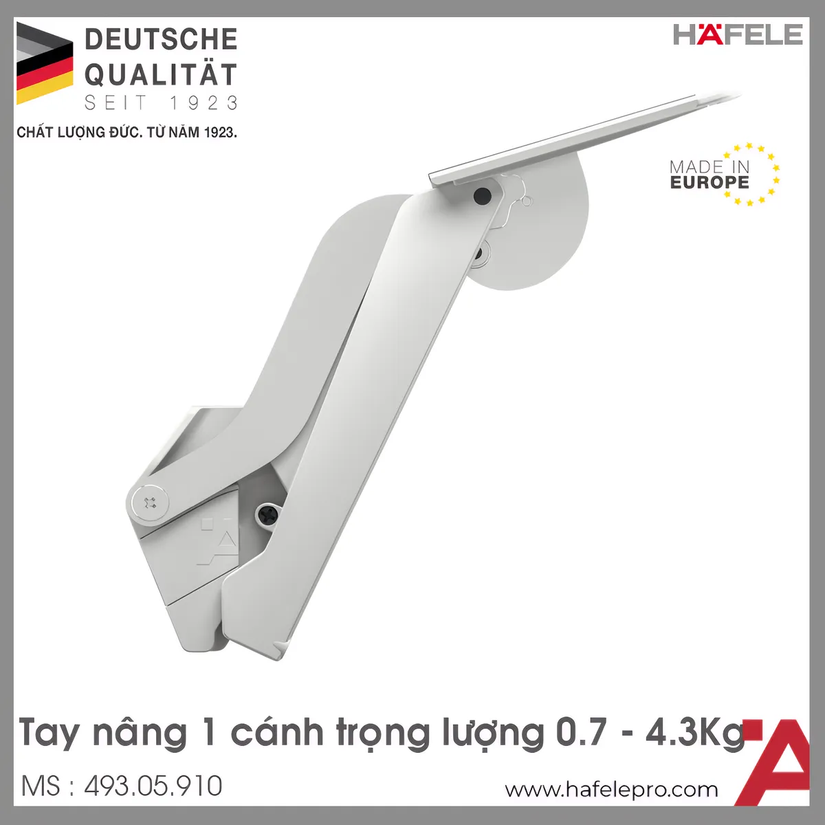 Tay Nâng Free Space Loại B Hafele 493.05.910