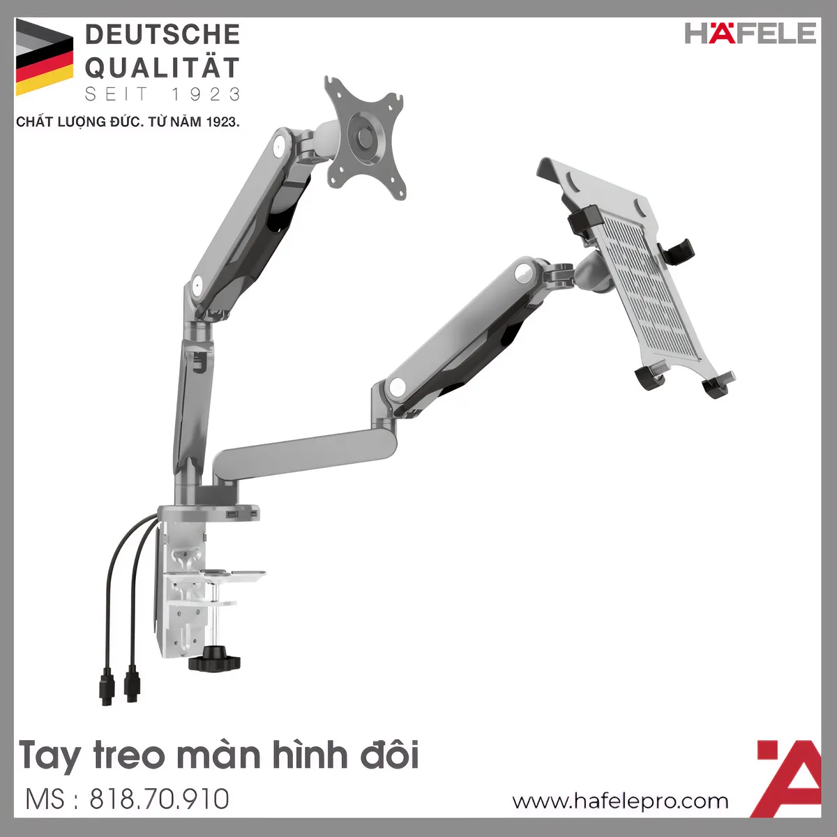 Tay Treo Màn Hình Đôi Hafele 818.70.910