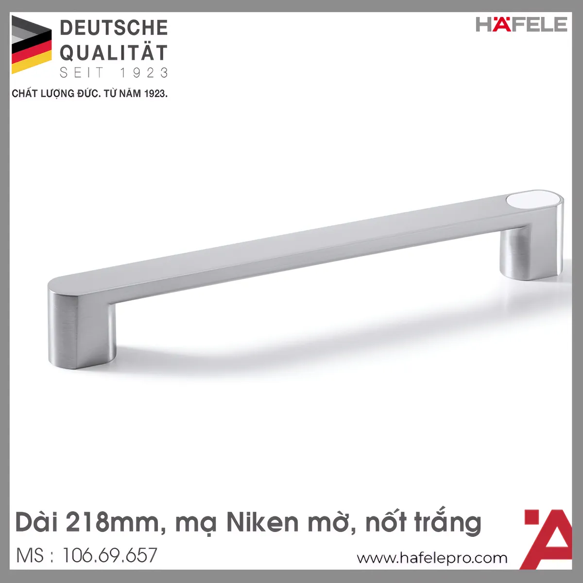 Tay Nắm Tủ 218mm H1370 Hafele 106.69.657