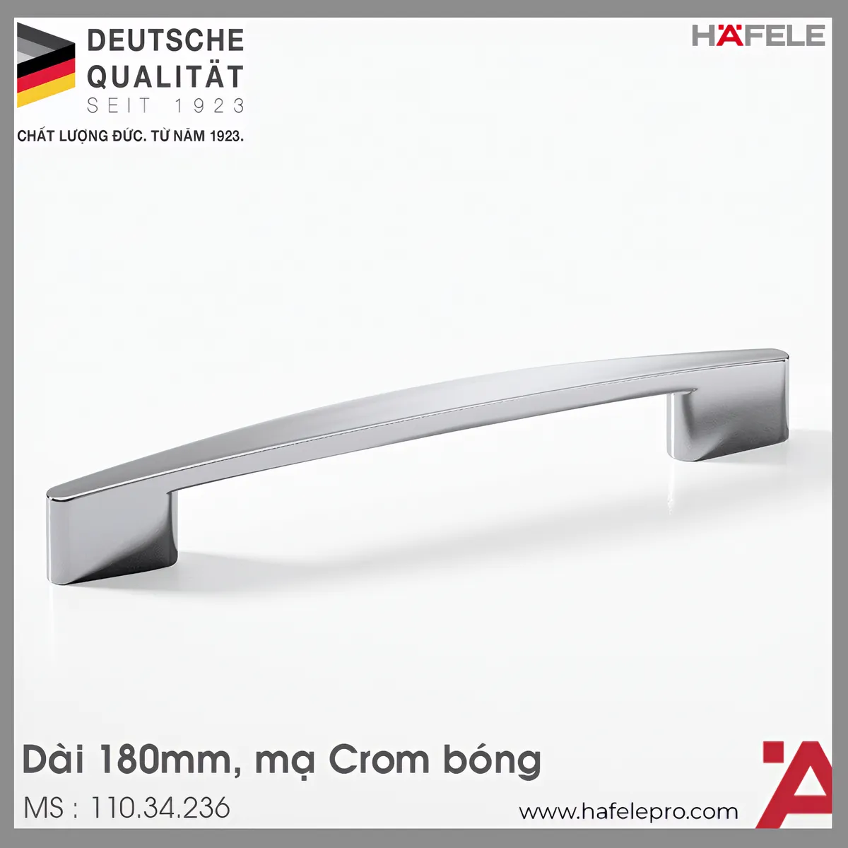 Tay Nắm Tủ 180mm H1345 Hafele 110.34.236