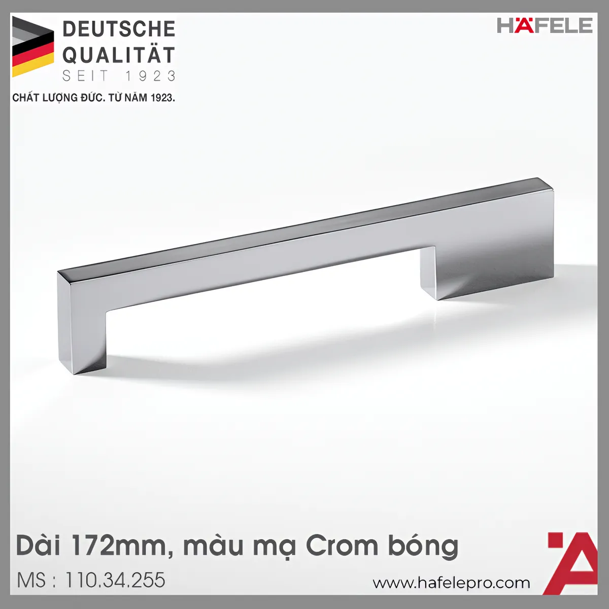 Tay Nắm Tủ 172mm H1380 Hafele 110.34.255