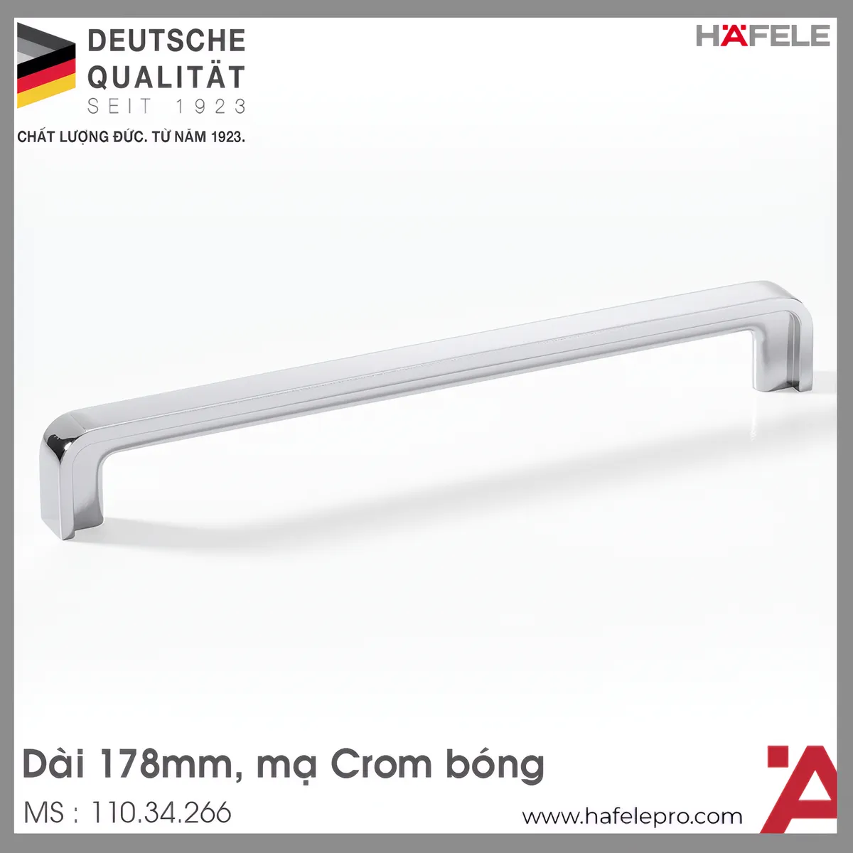 Tay Nắm Tủ 178mm H1386 Hafele 110.34.266