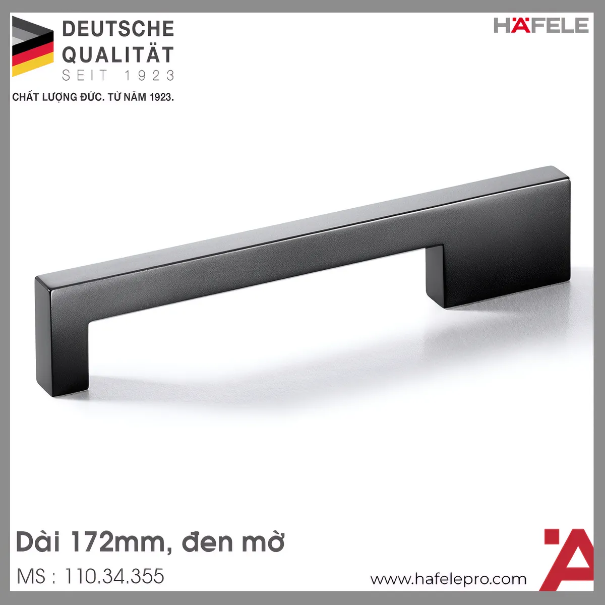 Tay Nắm Tủ 172mm H1380 Hafele 110.34.355