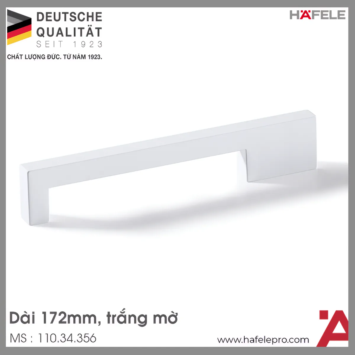 Tay Nắm Tủ 172mm H1380 Hafele 110.34.356