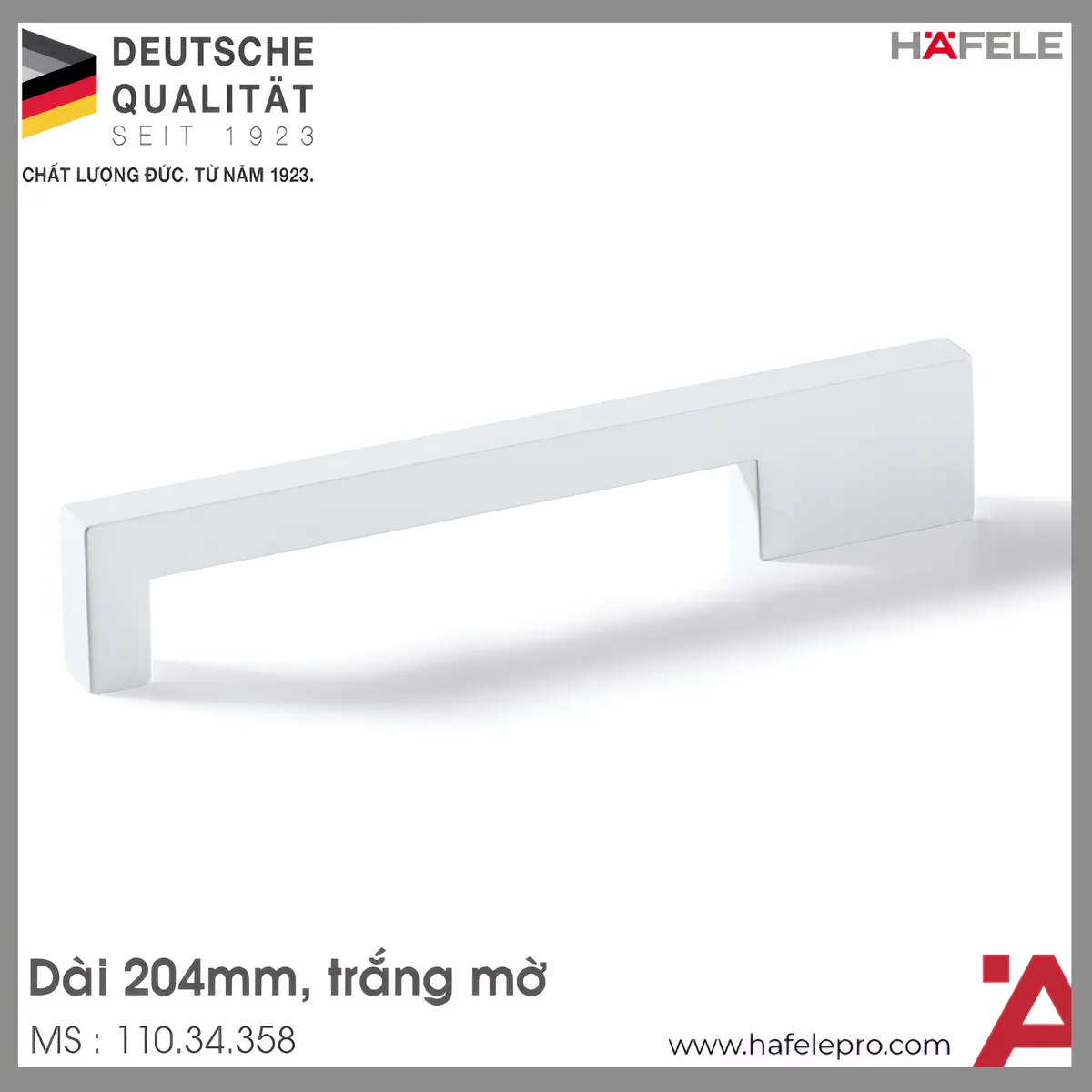 Tay Nắm Tủ 204mm H1380 Hafele 110.34.358