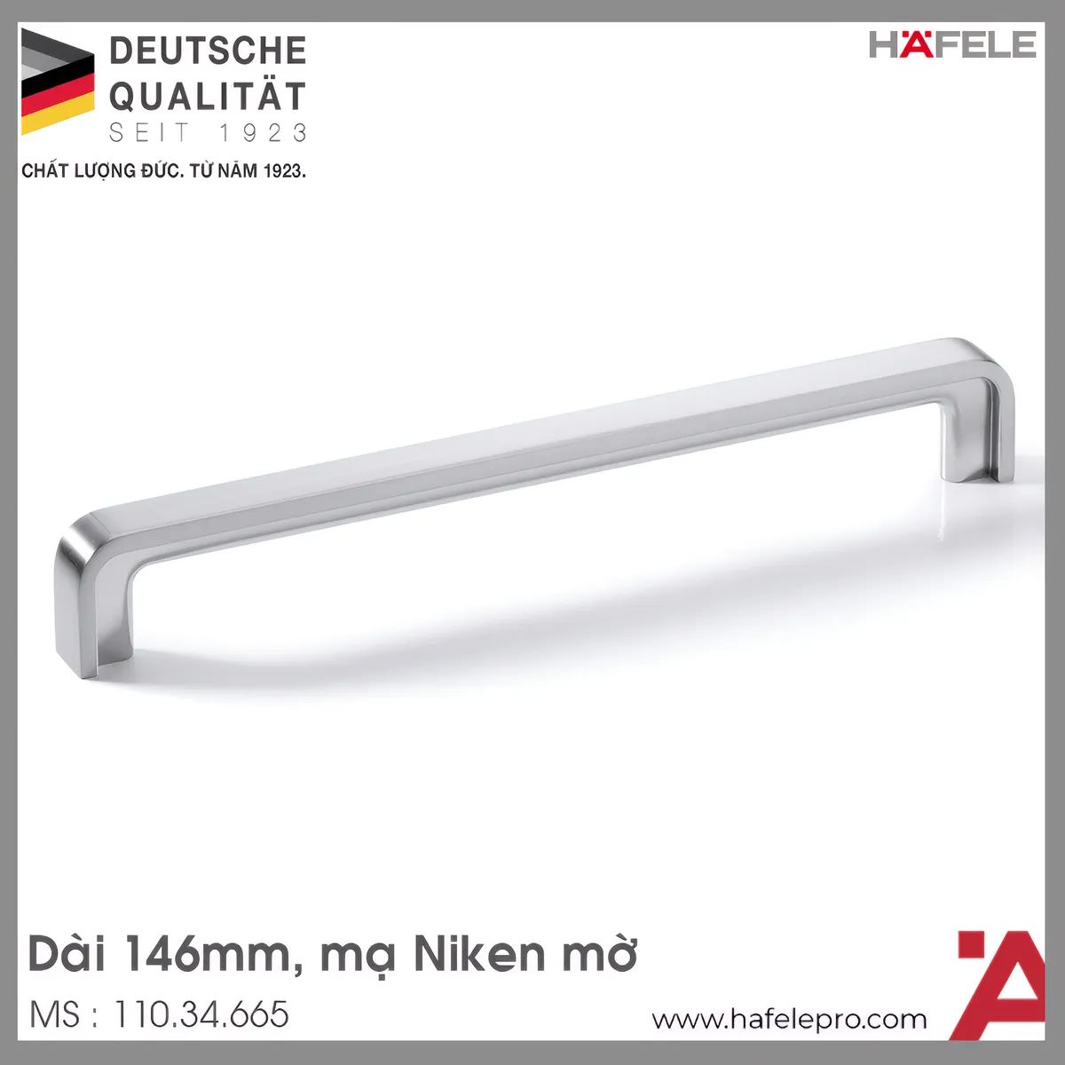 Tay Nắm Tủ 146mm H1386 Hafele 110.34.665
