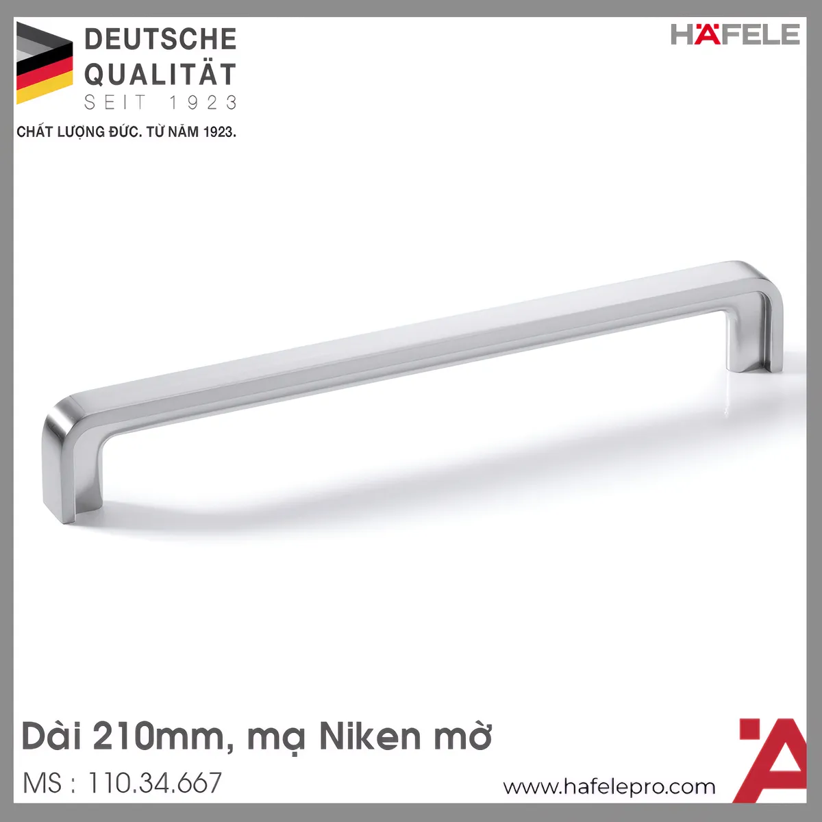 Tay Nắm Tủ 210mm H1386 Hafele 110.34.667