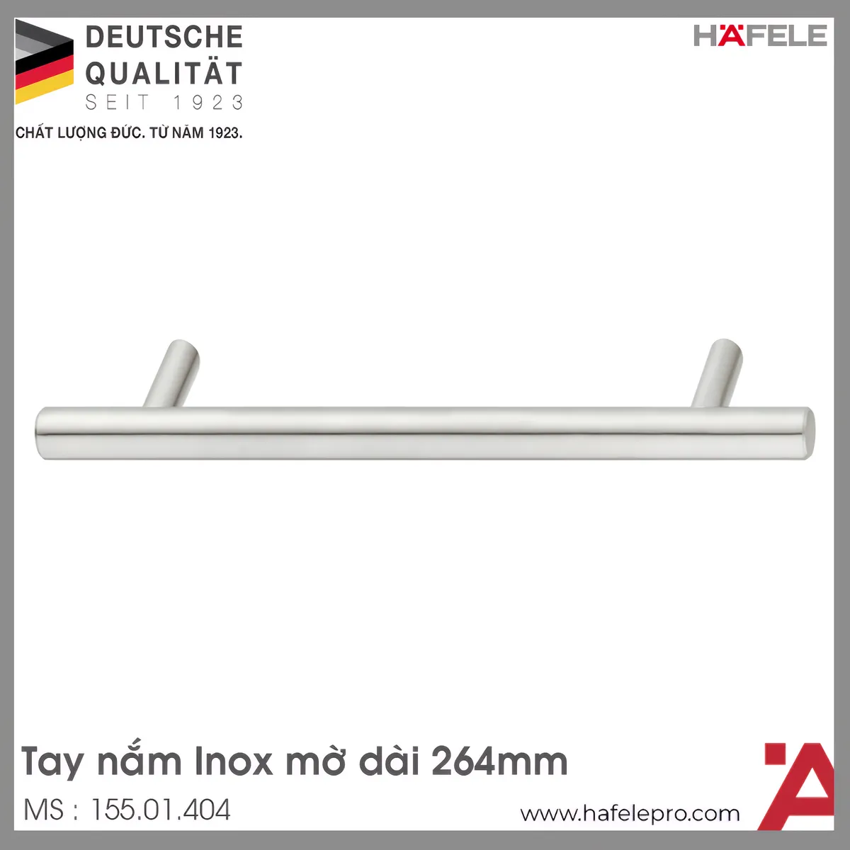 Tay Nắm Inox 264mm Hafele 155.01.404