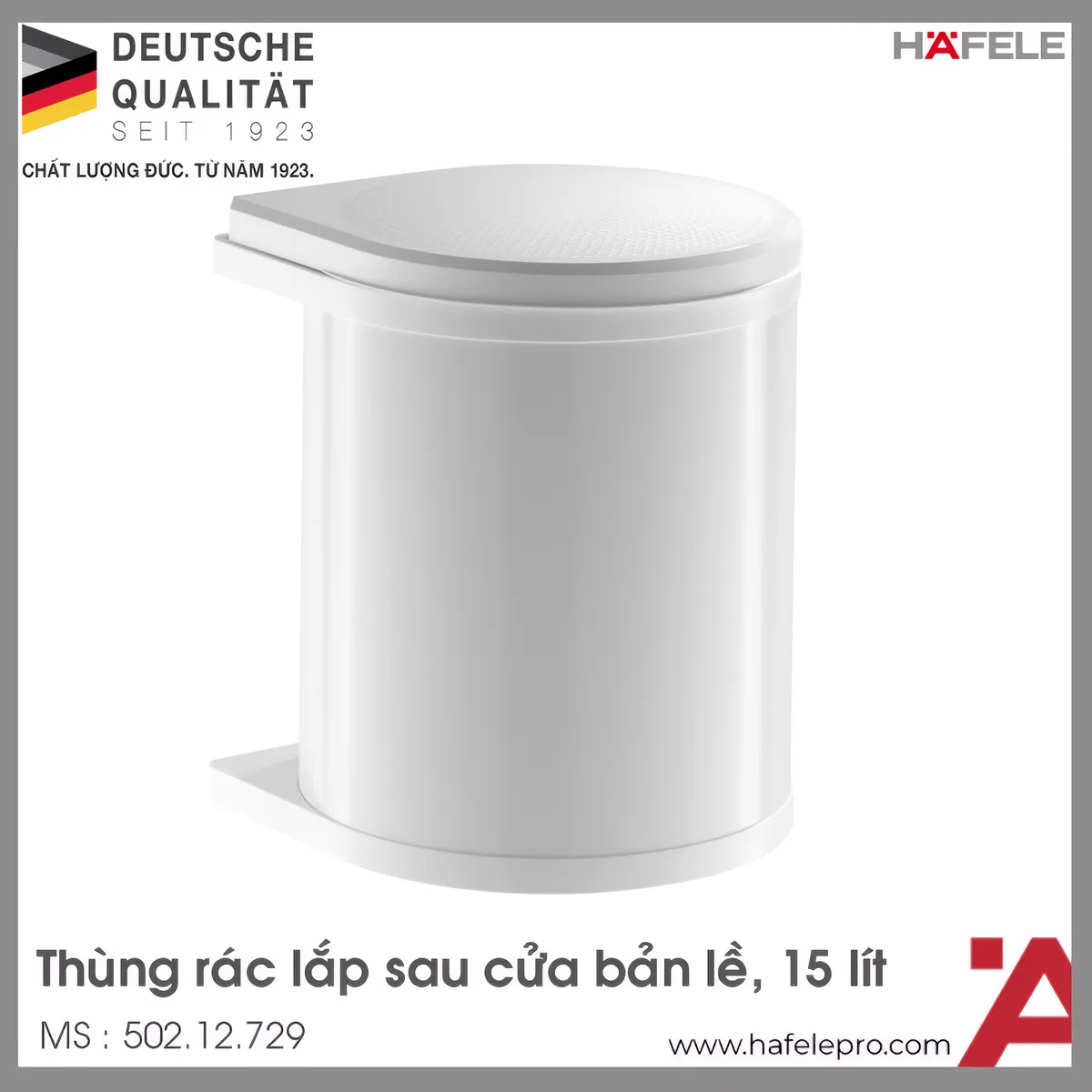 Thùng Rác Treo Sau Cửa Bản Lề Hafele 502.12.729