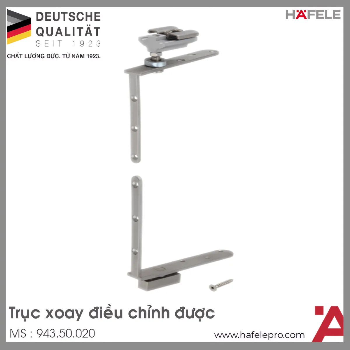 Trục Xoay Điều Chỉnh Được Hafele 943.50.020