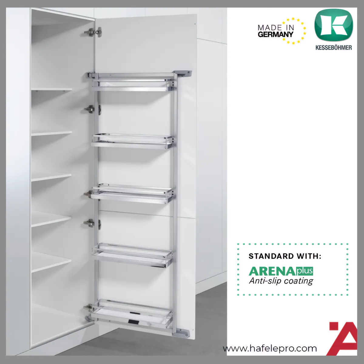 Tủ Đựng Đồ Khô 450mm Tandem Side Hafele 545.02.230