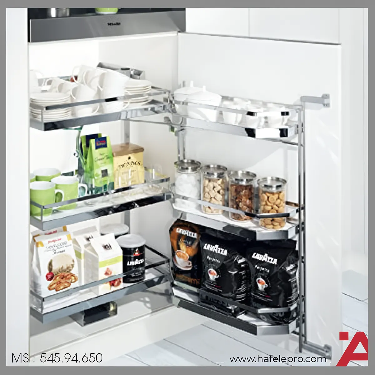 Tủ Đồ Khô 600mm Tandem Pantry Hafele 545.94.650