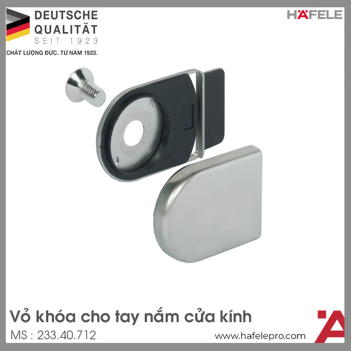 Vỏ Khóa Cho Tay Nắm Cửa Kính SYMO Hafele 233.40.712