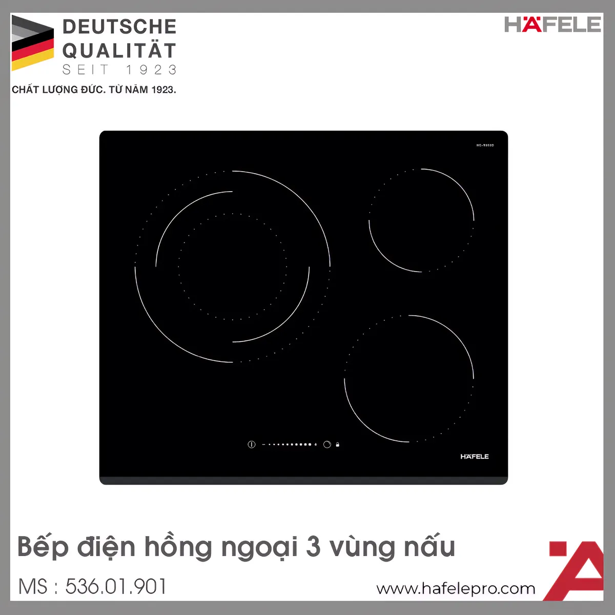 Bếp Điện 3 Vùng Nấu HC-R603D Hafele 536.01.901