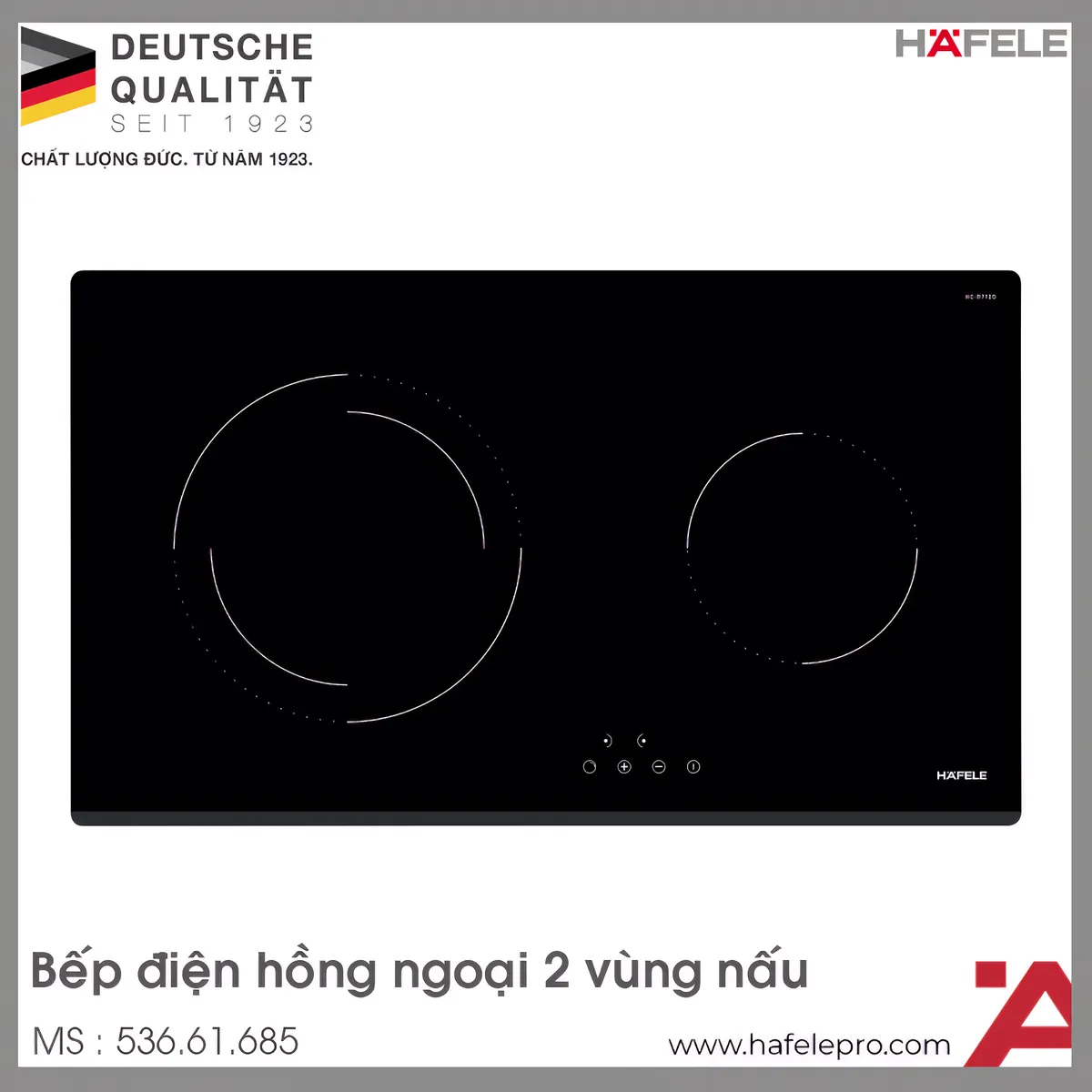 Bếp Điện 2 Vùng Nấu HC-R772D Hafele 536.61.685