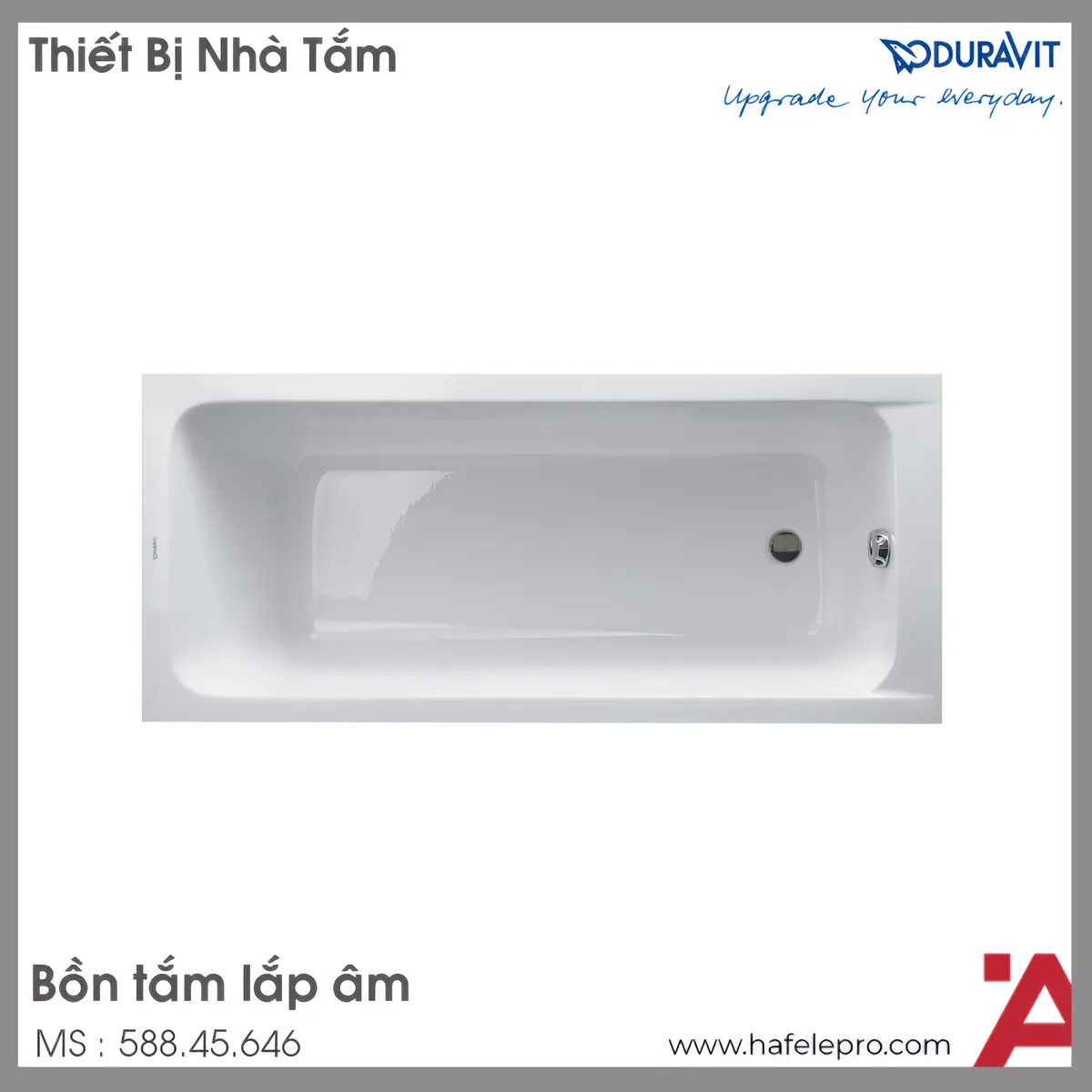 Bồn Tắm Âm Duravit D-Code 1700 Hafele 588.45.646