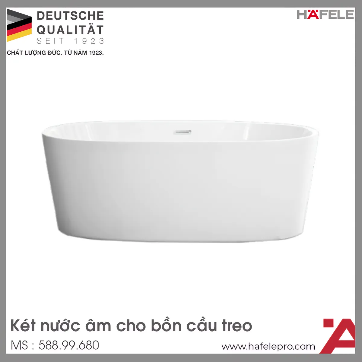 Bồn Tắm Đặt Sàn Kobe 1600 Hafele 588.99.680