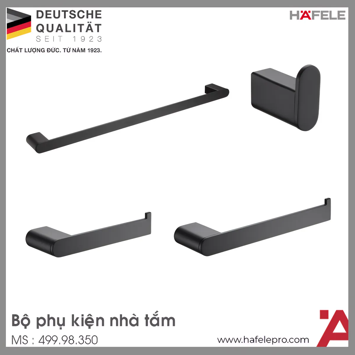 Bộ Phụ Kiện Nhà Tắm Chiba Hafele 499.98.350