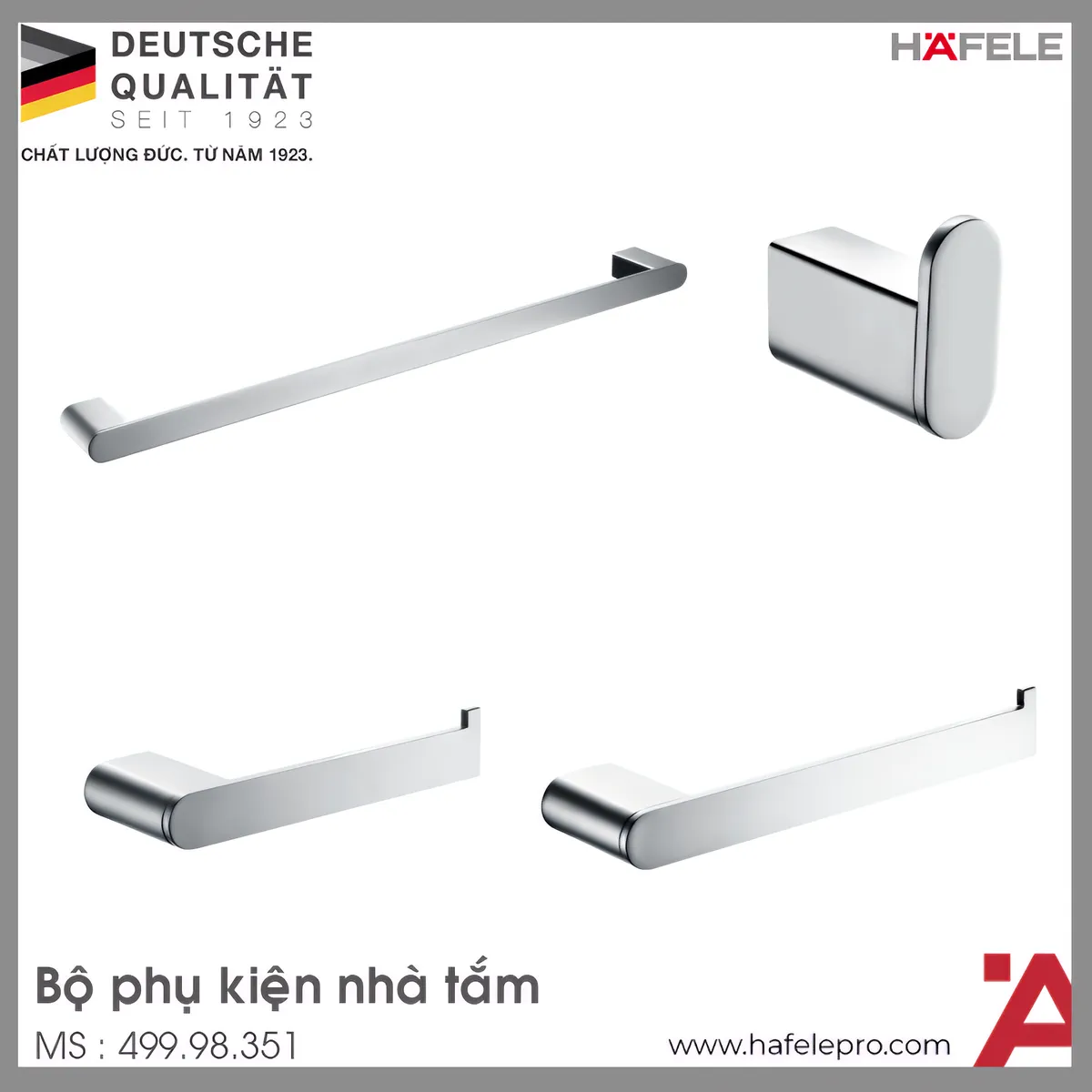 Bộ Phụ Kiện Nhà Tắm Chiba Hafele 499.98.351