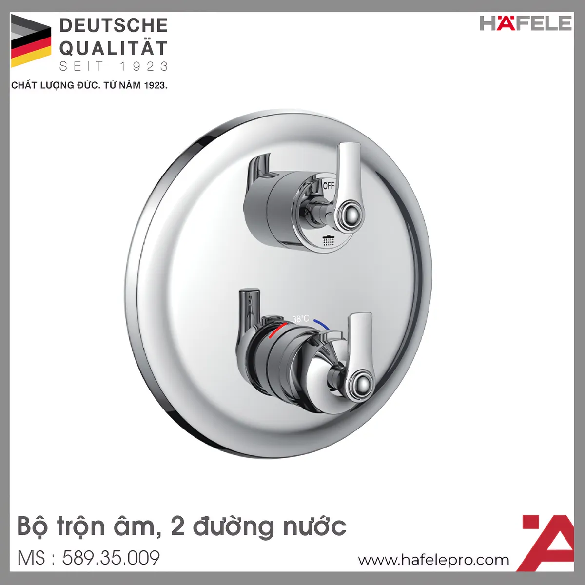 Bộ Trộn Âm Điều Nhiệt 2 Đường Nước Kyoto Hafele 589.35.009